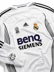 Real Madrid 2006-07 Home Long Sleeve Jersey