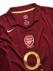 Arsenal 2005-06 Home Long Sleeve Jersey