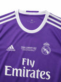 Real Madrid 2016-17 Champions League Final Away Long Sleeve Jersey
