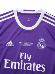 Real Madrid 2016-17 Champions League Final Away Long Sleeve Jersey