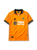 Valencia CF 1999-00 orange away retro football jersey with Terra Mitica sponsor logo