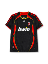 AC Milan 2006-07 black third retro football jersey with bwin sponsor