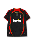 AC Milan 2006-07 black third retro football jersey with bwin sponsor