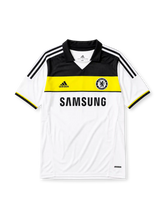 Chelsea 2011-12 white third retro football jersey with Samsung sponsor