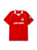 SL Benfica 1994-95 red home retro football jersey with Parmalat sponsor