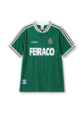 Deportivo La Coruna 1999-00 green away retro football jersey with Feiraco sponsor