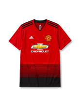 Manchester United 2018-19 red home retro football jersey with Chevrolet sponsor
