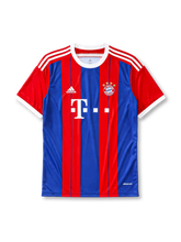 Bayern Munich 2014-15 red blue home retro football jersey with Deutsche Telekom sponsor