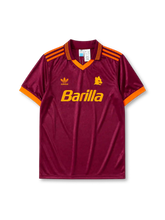 AS Roma 1992-94 maroon home retro football jersey with Barilla sponsor