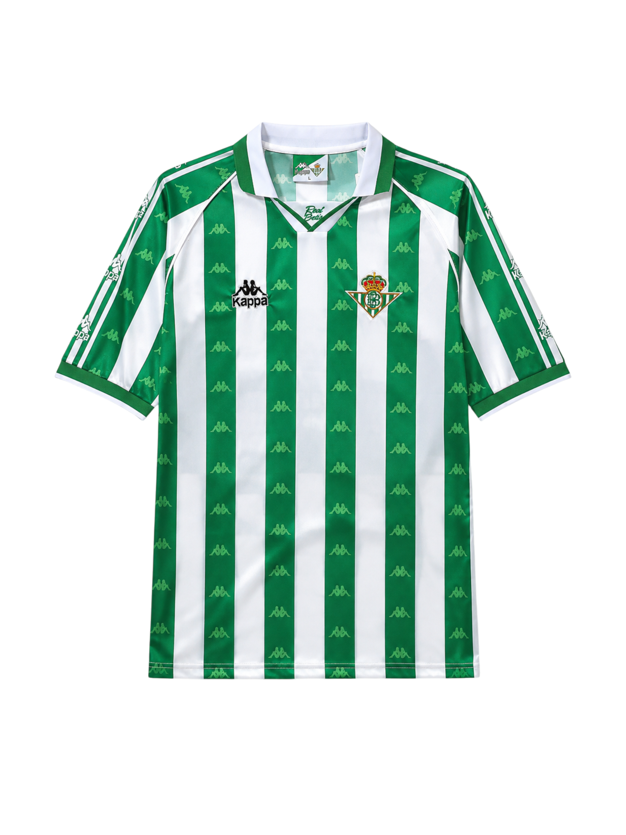 Real Betis 1995-97 green white home retro football jersey