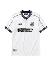 Tottenham Hotspur 1997-99 white home retro football jersey with Hewlett Packard sponsor