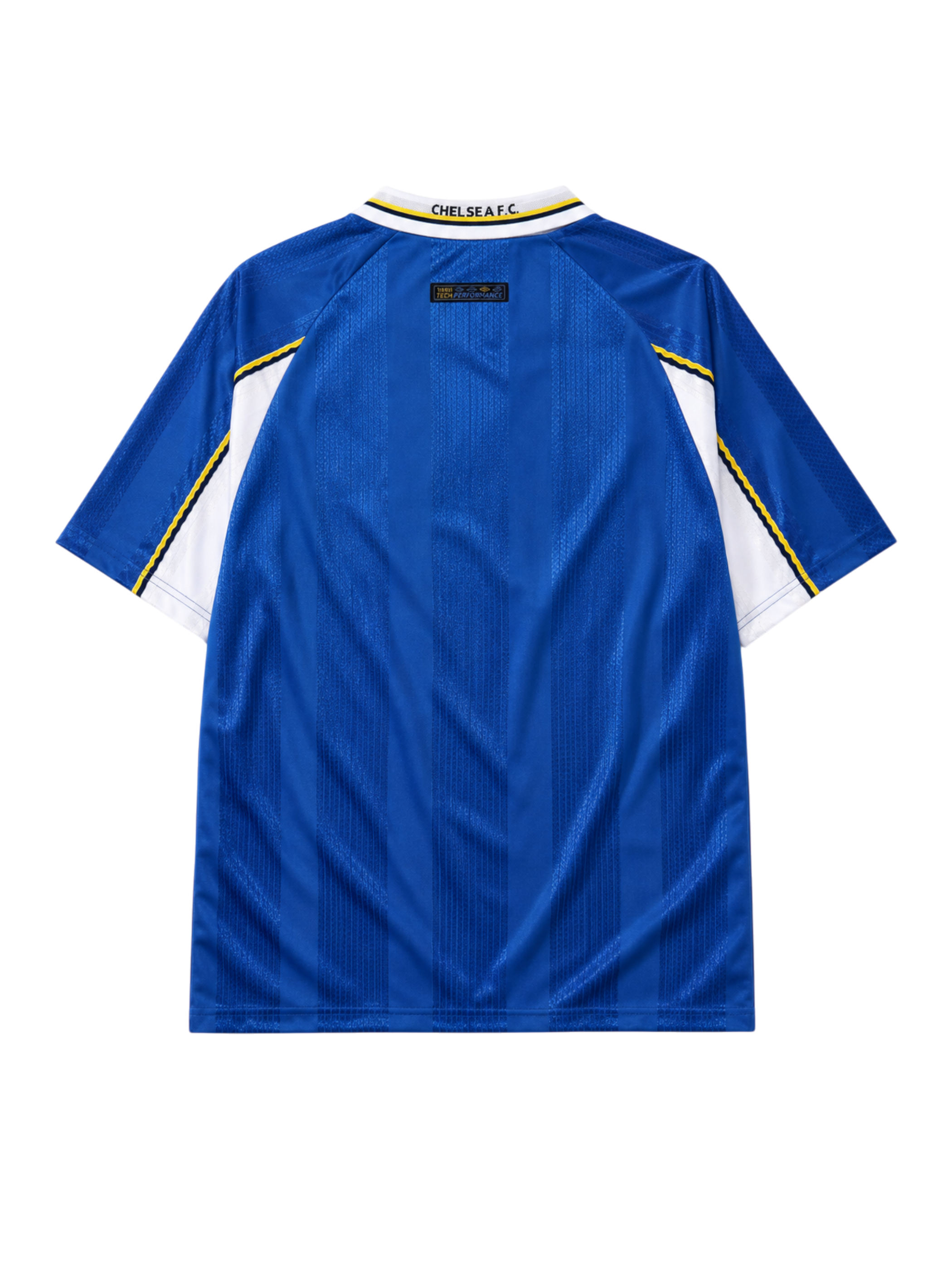 Chelsea 1997-99 blue home retro football jersey with Autoglass sponsor