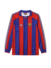 Barcelona 1995-97 blue red home long-sleeve retro football jersey Kappa