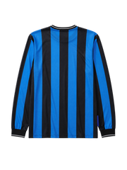 Inter Milan 2009-10 home long-sleeve retro football jersey with Final Madrid 2010 commemorative print