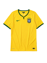 Brazil 2014 yellow home retro football jersey World Cup Nike