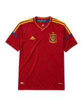 Spain 2012 home football jersey by Adidas with gold star crest