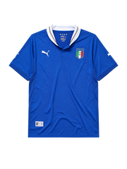 Italy 2012 home football jersey by Puma with four-star tricolor crest