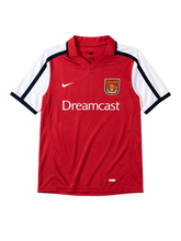 Arsenal 2001/02 home football jersey by Nike with Dreamcast sponsor logo