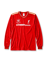 Liverpool 1986/87 home football jersey by Adidas with 1986 FA Cup Final crest