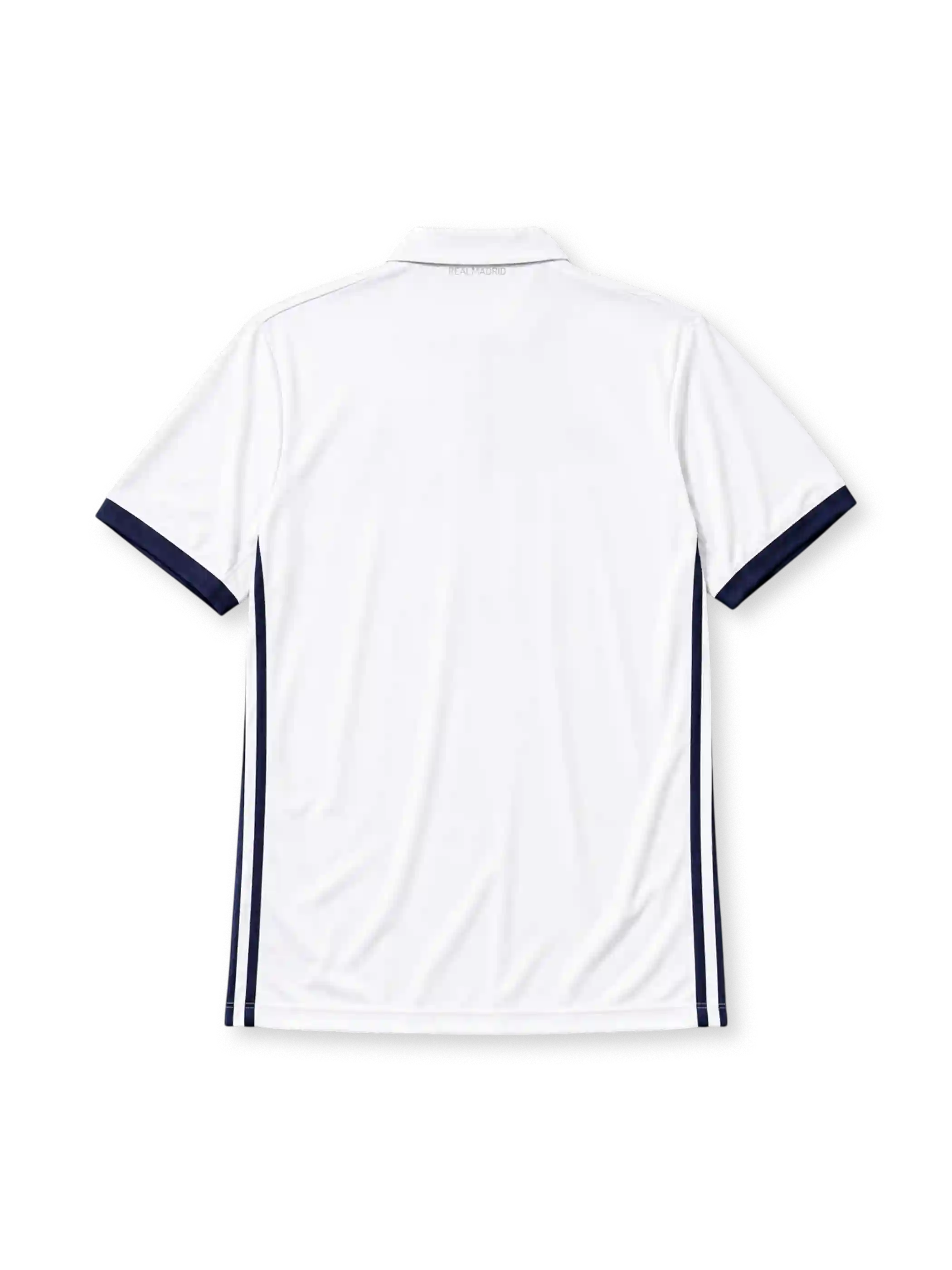Real Madrid 2016/17 home football jersey by Adidas with Fly Emirates sponsor logo