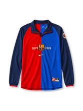 Barcelona 1999/00 home football jersey by Nike with centenary 1899-1999 crest