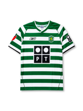 Sporting CP 2003/04 home football jersey by Reebok with PT sponsor logo