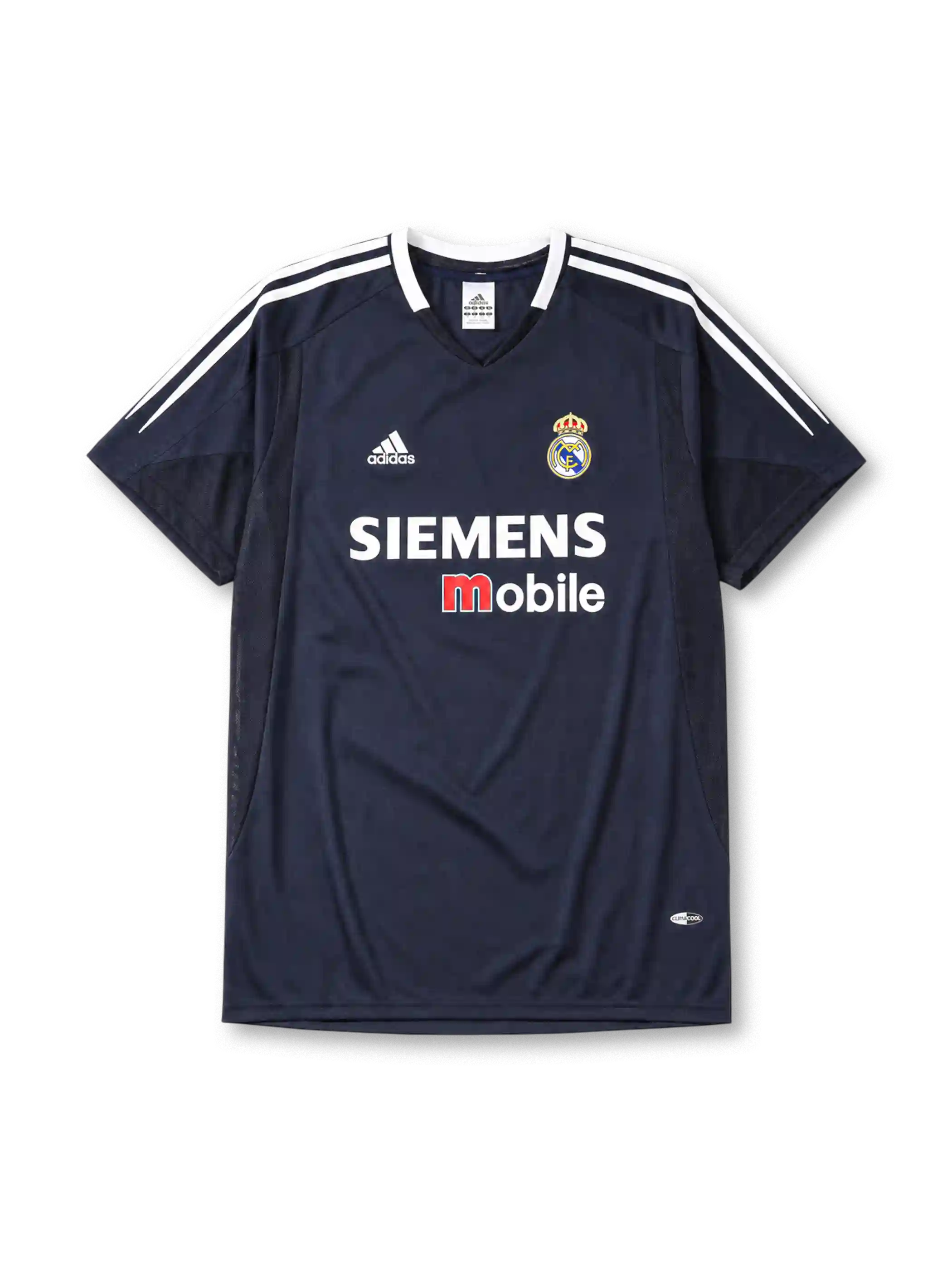 Real Madrid 2004/05 away football jersey by Adidas with Siemens Mobile sponsor logo
