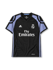 Real Madrid 2016/17 third football jersey by Adidas with Fly Emirates sponsor logo