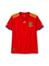 Spain 2010 home football jersey by Adidas from the World Cup kit era