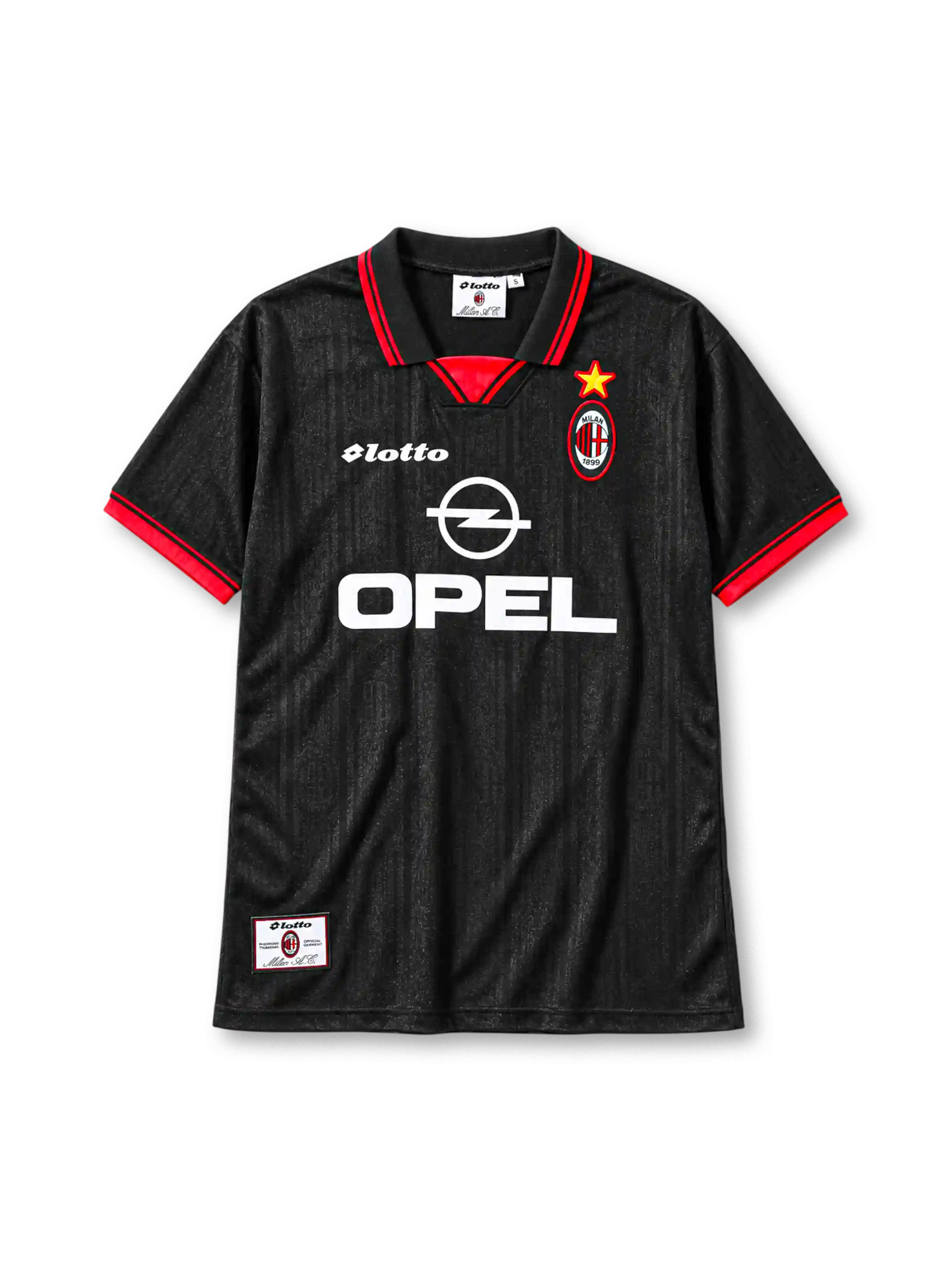 AC Milan 1997/98 third football jersey by Lotto with Opel sponsor logo