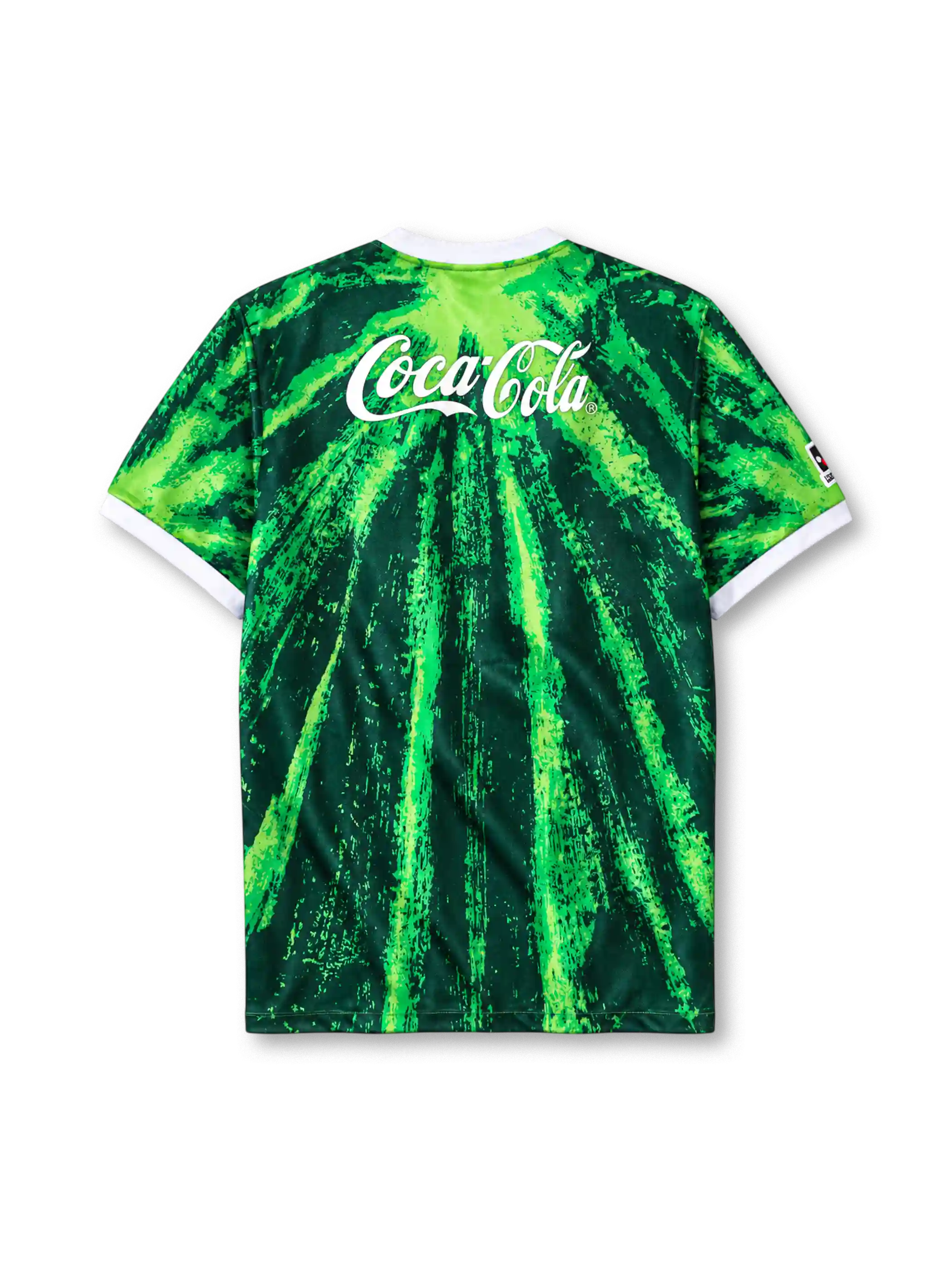Verdy Kawasaki 1994 home football jersey by Mizuno with Coca-Cola sponsor logo