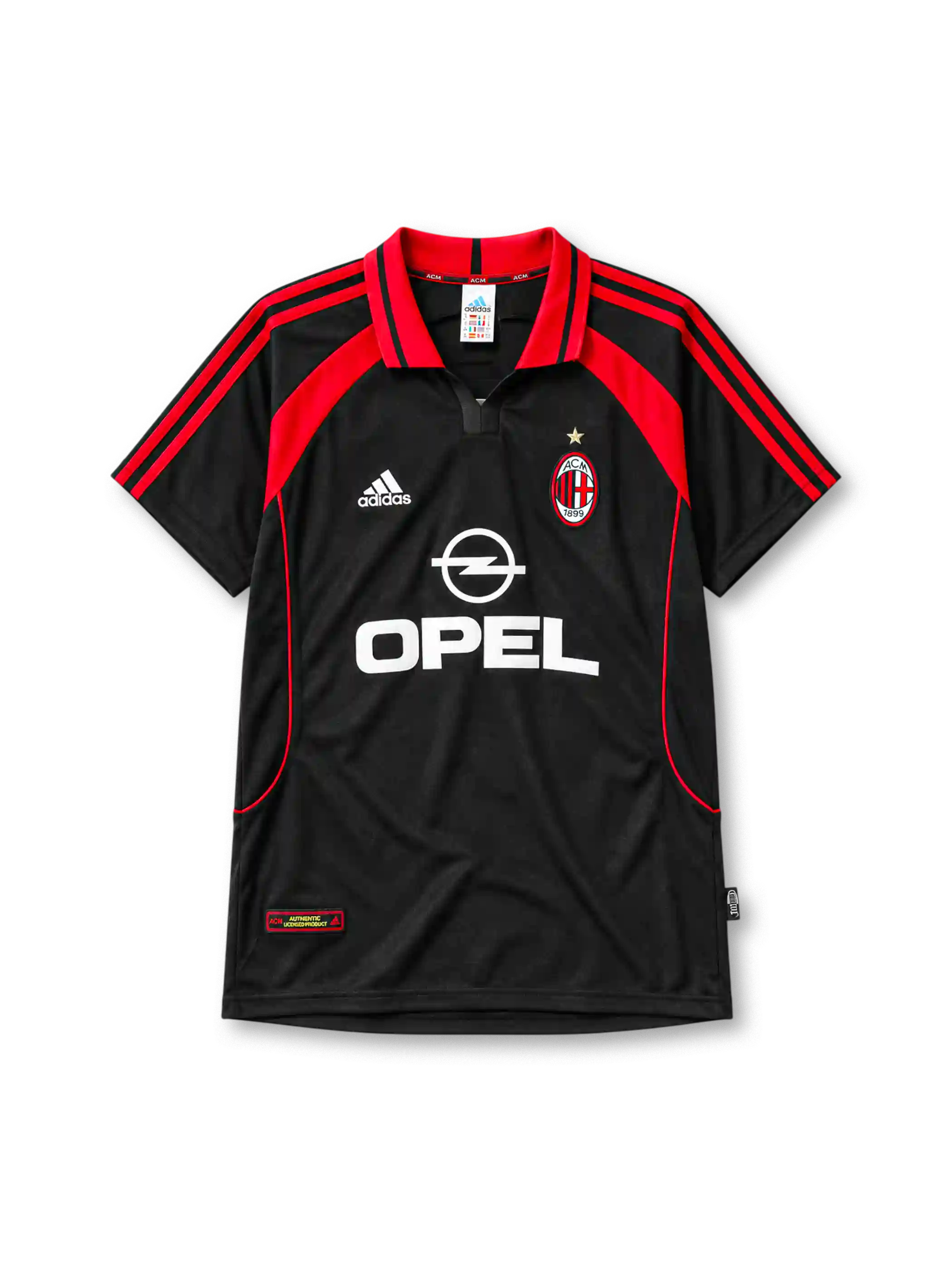 AC Milan 2000/01 third football jersey by Adidas with Opel sponsor logo