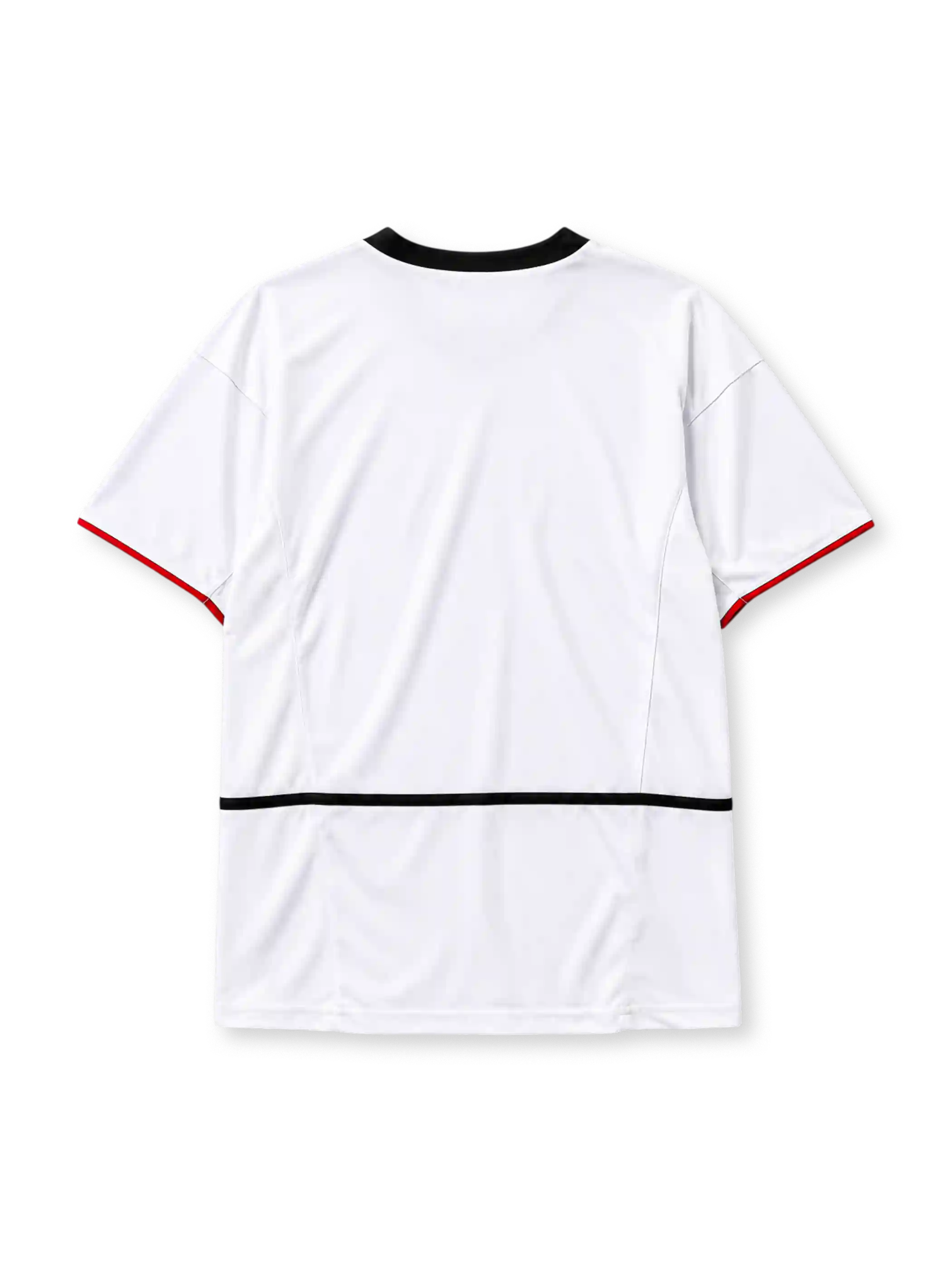 Manchester United 2002-03 away jersey Nike front view white black collar