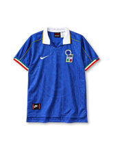 Italy 1995 home jersey Nike front view blue gold piping