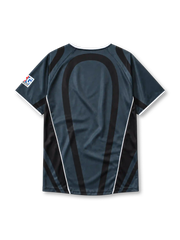Paris Saint-Germain 2001-02 third jersey Nike front view black grey swirl