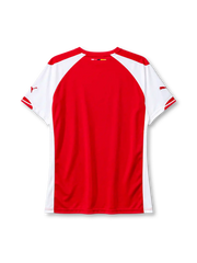 Arsenal 2014-15 home jersey Puma front view red white sleeves