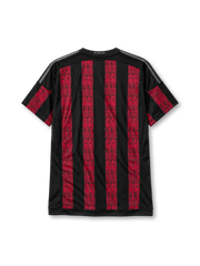 AC Milan 2015-16 home jersey adidas front view red black stripes St George crest