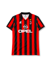 AC Milan 1996-97 home jersey Lotto front view red black stripes
