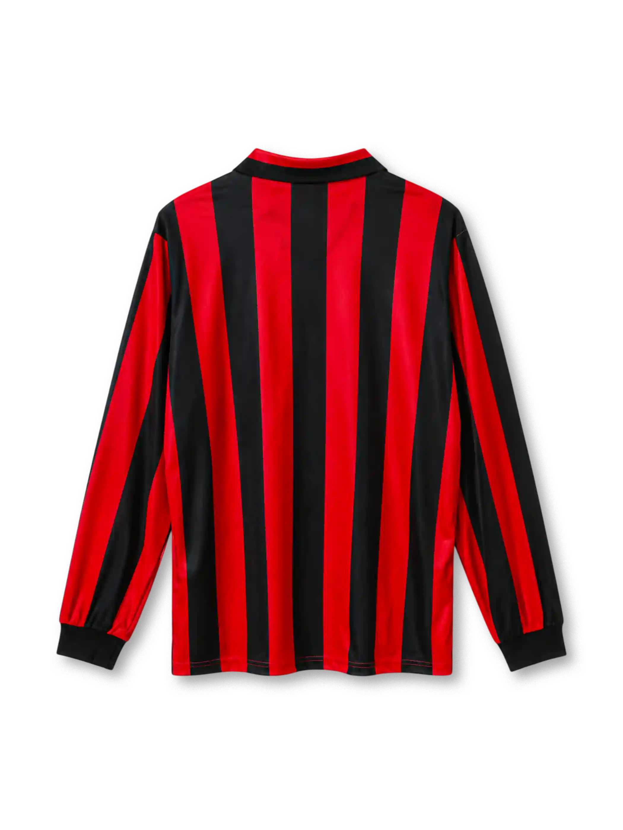 AC Milan 1988/89 long-sleeve home football jersey by Kappa with Mediolanum sponsor logo and scudetto shield