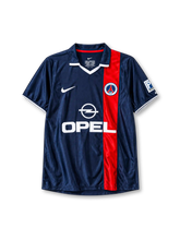 Paris Saint-Germain 2001/02 home football jersey by Nike with Opel sponsor logo