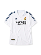Real Madrid 2001/02 home football jersey by Adidas with Realmadrid.com sponsor logo