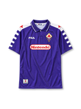 ACF Fiorentina 1998/99 home football jersey by FILA with Nintendo sponsor logo