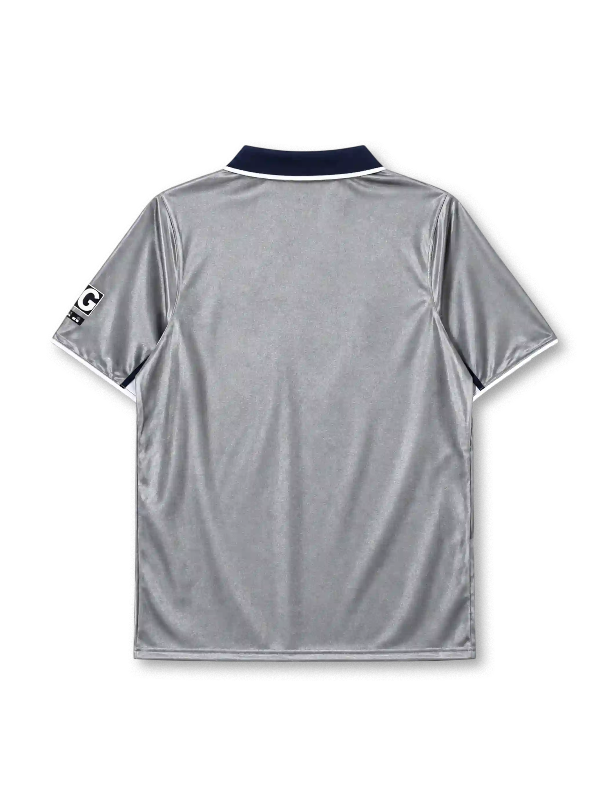 Paris Saint-Germain 2000-01 away jersey in grey with Opel sponsor and white chest panel