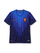 Netherlands 2014 away jersey Nike front view blue chevron pattern