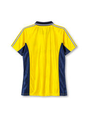Olympique Marseille 1998-99 third jersey adidas front view yellow navy panels
