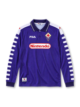 ACF Fiorentina 1998-99 home jersey Fila front view purple Nintendo sponsor