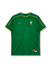 Brazil 1998 goalkeeper jersey Nike front view green yellow trim
