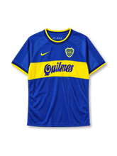Boca Juniors 2000-01 home jersey Nike front view blue yellow Quilmes