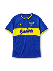 Boca Juniors 2000-01 home jersey Nike front view blue yellow Quilmes