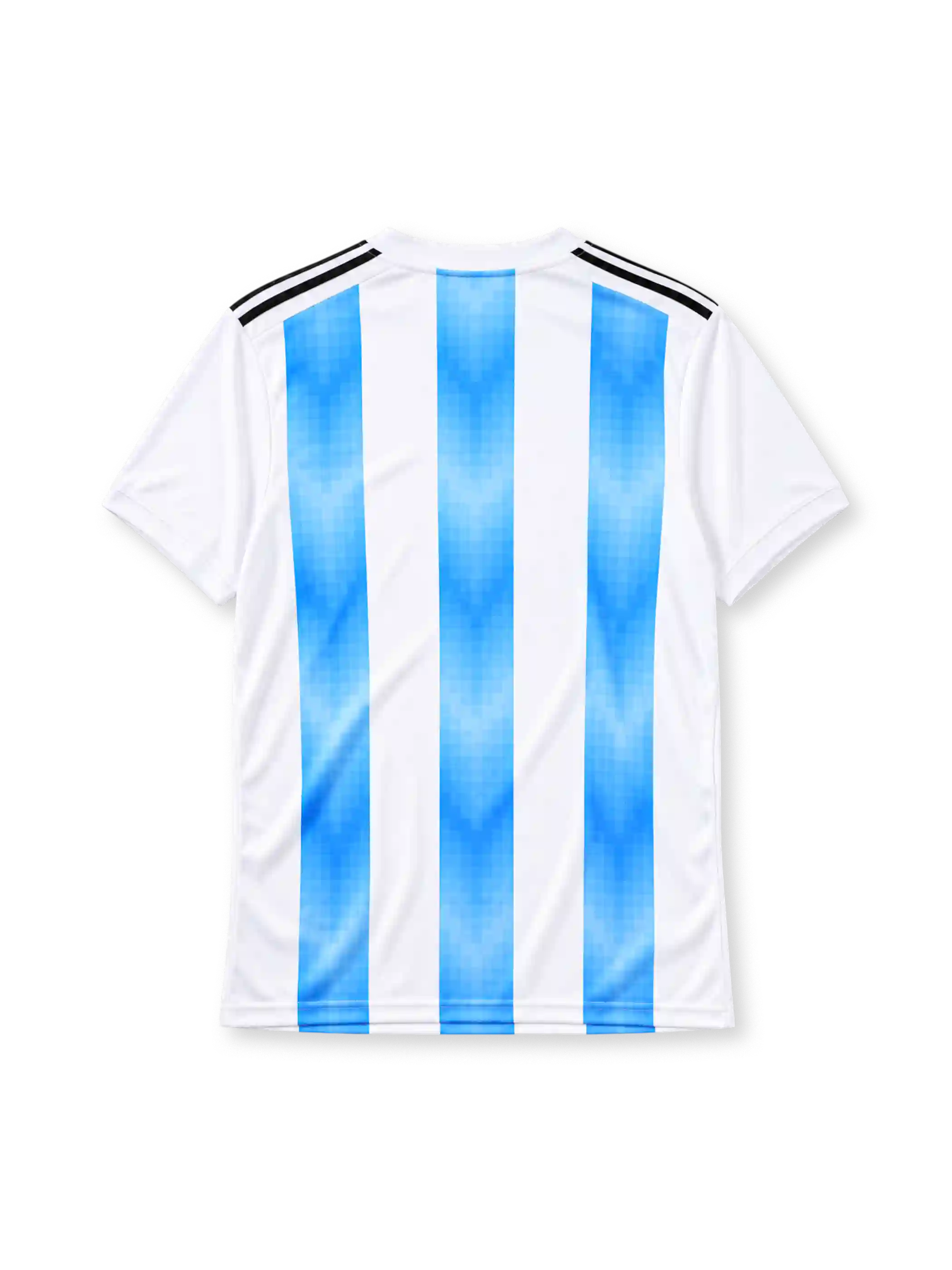 Argentina 2018 home jersey adidas front view white light blue stripes